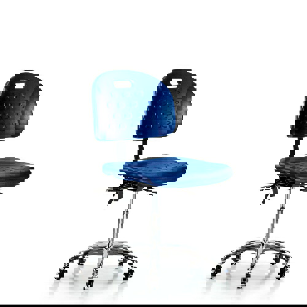 Task Chair: Polyurethane, Blue